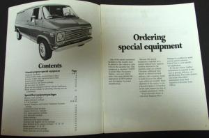 1971 Chevrolet Truck Vans Dealer Brochure Equipment & Fleet Packages Original