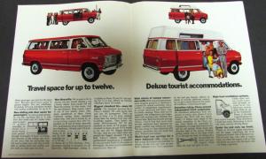 1971 Chevrolet Sportvan GS GE 10 20 30 Sales Brochure Folder Original