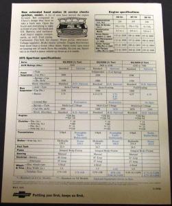 1971 Chevrolet Sportvan GS GE 10 20 30 Sales Brochure Folder Original