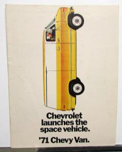 1971 Chevy Van SG & GE 10 20 30 Models Truck Sales Brochure Original