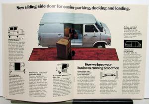 1971 Chevy Van SG & GE 10 20 30 Models Truck Sales Brochure Original