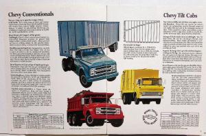 1971 Chevrolet Conventional 40 50 60 Tilt 50 60 Truck Sales Brochure Original