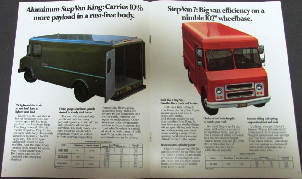 Original 1971 Chevrolet Truck Dealer Brochure StepVan Forward Control Chassis