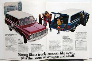 1971 Chevrolet Suburban CS & CE 10 & 20 Truck Dealer Sales Brochure Original