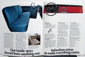 1971 Chevrolet Suburban CS & CE 10 & 20 Truck Dealer Sales Brochure Original
