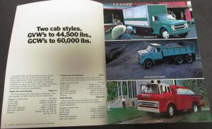 1972 Chevrolet H/D Conventional & Tilt Cab 40 50 60 Truck Sales Brochure Orig
