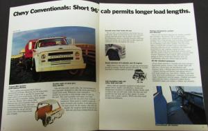 1972 Chevrolet H/D Conventional & Tilt Cab 40 50 60 Truck Sales Brochure Orig
