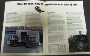 1972 Chevrolet H/D Conventional & Tilt Cab 40 50 60 Truck Sales Brochure Orig