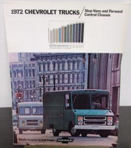 1972 Chevrolet Truck Step-Van Forward Control Chassis Sales Brochure Original