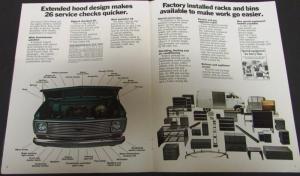 1972 Chevrolet Chevy Van Truck Dealer Sales Brochure Original