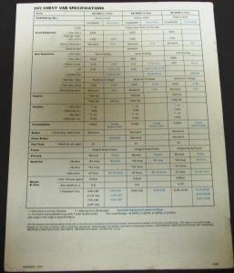 1972 Chevrolet Chevy Van Truck Dealer Sales Brochure Original