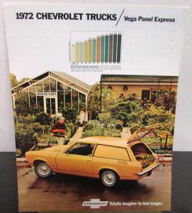 1972 Chevrolet Vega Panel Express Truck Dealer Sales Brochure Original
