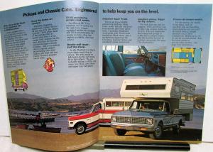 1972 Chevrolet Camper RV Motor Home Truck Dealer Sales Brochure Original