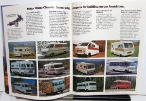 1972 Chevrolet Camper RV Motor Home Truck Dealer Sales Brochure Original