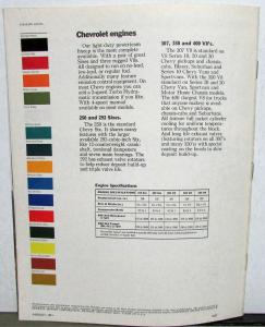 1972 Chevrolet Camper RV Motor Home Truck Dealer Sales Brochure Original
