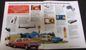 Original 1972 Chevrolet Dealer Sales Brochure Trailering Guide Camper