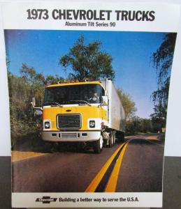 1973 Chevrolet Aluminum Tilt Series 90 Truck Sales Brochure Original
