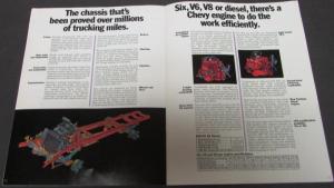 1973 Chevrolet Conventional Series 50 60 65 Tilt Truck Sales Brochure Original