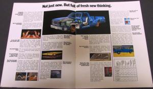1973 Chevrolet Pickup Fleetside Stepside Crew Cab Truck Dealer Brochure Original