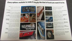 1973 Chevrolet Pickup Fleetside Stepside Crew Cab Truck Dealer Brochure Original