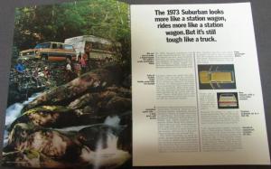 1973 Chevrolet Suburban Truck Dealer Color Sales Brochure Original