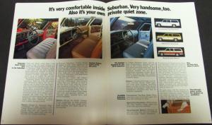 1973 Chevrolet Suburban Truck Dealer Color Sales Brochure Original