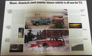 1973 Chevrolet Blazer 2 & 4 Wheel Drive Truck Sales Brochure Original