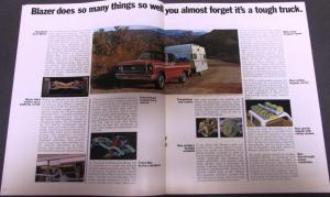 1973 Chevrolet Blazer 2 & 4 Wheel Drive Truck Sales Brochure Original