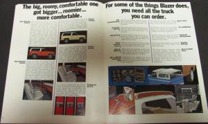1973 Chevrolet Blazer 2 & 4 Wheel Drive Truck Sales Brochure Original