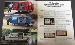 1973 Chevrolet Chevy Van Truck Dealer Sales Brochure Original