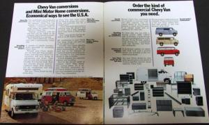 1973 Chevrolet Chevy Van Truck Dealer Sales Brochure Original