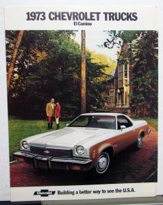 1973 Chevrolet El Camino Truck Dealer Sales Brochure Original