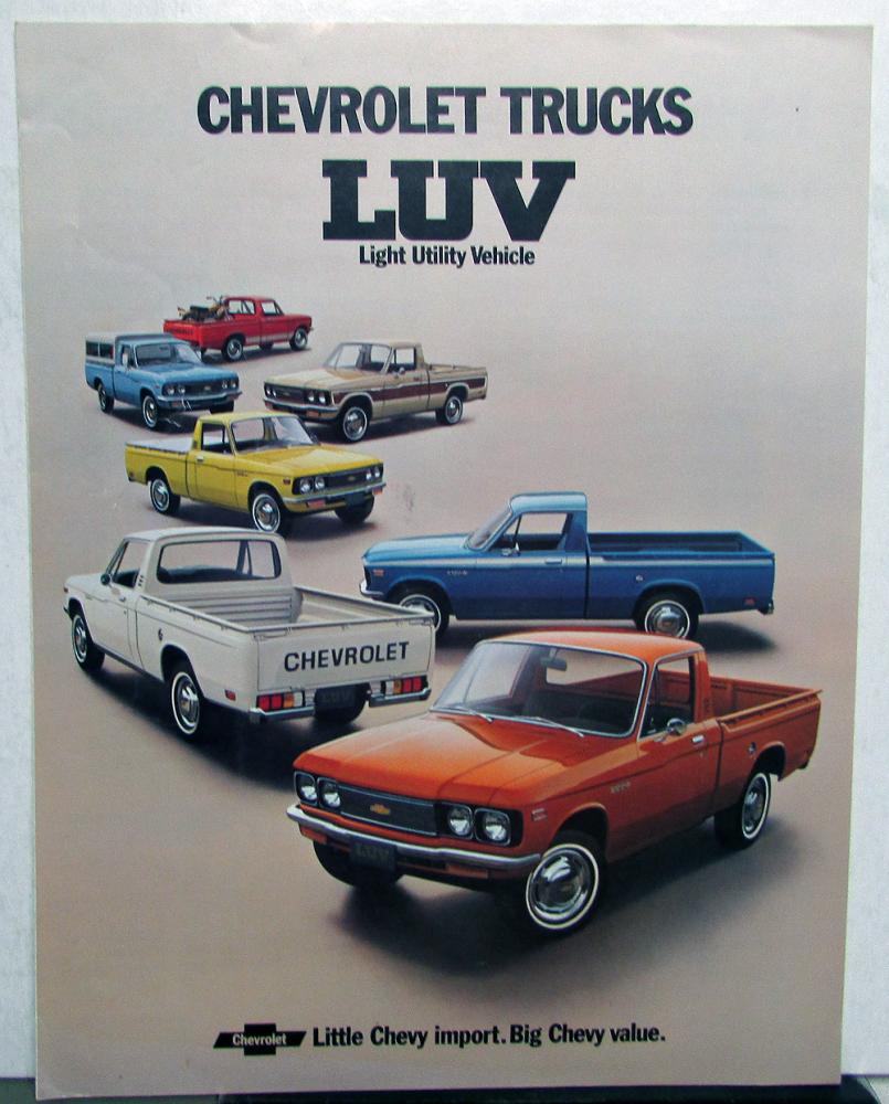 1973 Chevrolet Luv Pickup Truck Dealer Color Sales Brochure Original