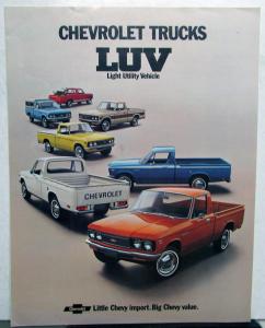 1973 Chevrolet Luv Pickup Truck Dealer Color Sales Brochure Original