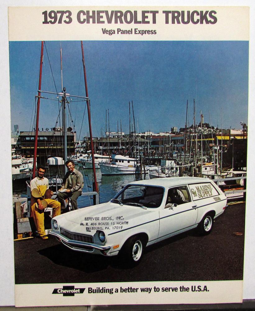 1973 Chevrolet Vega Panel Express Truck Dealer Sales Brochure Original