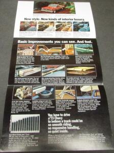 1973 Chevrolet Pickup Blazer El Camino Truck Sales Folder Mailer Original