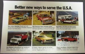 1973 Chevrolet Pickup Blazer El Camino Truck Sales Folder Mailer Original