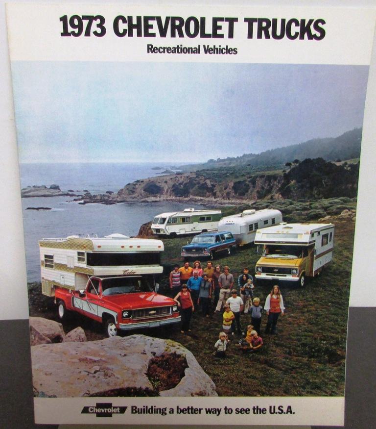 1973 Chevrolet Pickup RV Camper Motor Home Truck Sales Brochure Original