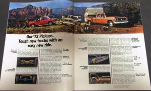 1973 Chevrolet Pickup RV Camper Motor Home Truck Sales Brochure Original