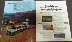 1973 Chevrolet Pickup RV Camper Motor Home Truck Sales Brochure Original
