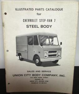 Original 1973 Chevrolet Truck Dealer Brochure Parts Catalog Step-Van Steel Body