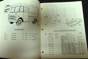 Original 1973 Chevrolet Truck Dealer Brochure Parts Catalog Step-Van Steel Body