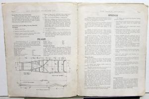 Supplement to Pontiac 1935 Shop Manual Standard Six Original