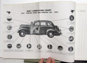Pontiac 1937 Models Six & Eight Dealer Service Shop Repair Manual Original