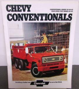 1974 Chevrolet Conventional Cab 50 60 65 Tilt Truck Dealer Brochure Original