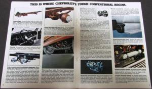 1974 Chevrolet Conventional Cab 50 60 65 Tilt Truck Dealer Brochure Original