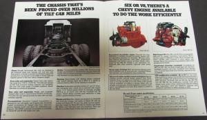 1974 Chevrolet Conventional Cab 50 60 65 Tilt Truck Dealer Brochure Original