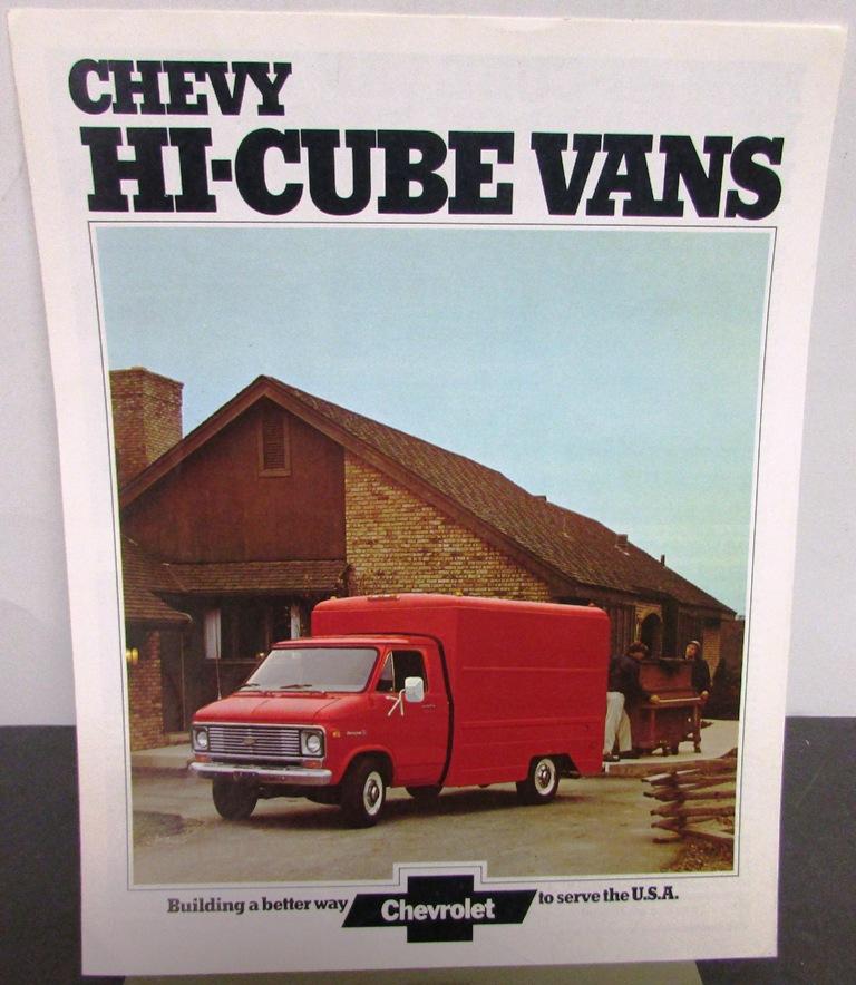 1974 Chevrolet Chevy Hi-Cube Van Truck Dealer Sales Folder Original