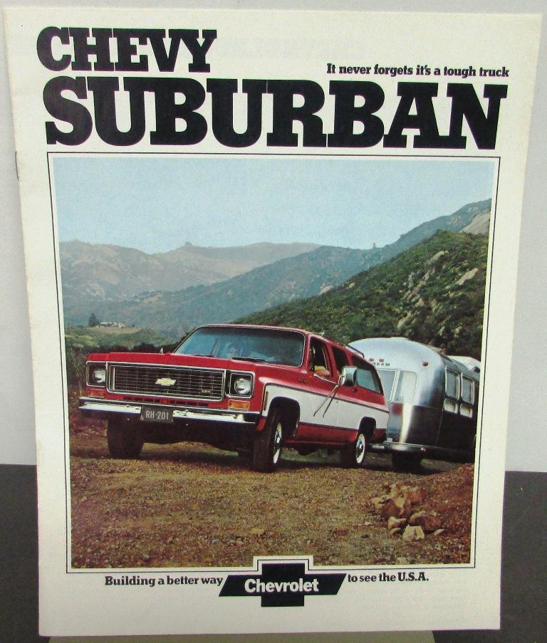 1974 Chevrolet Suburban Truck Dealer Color Sales Brochure Original