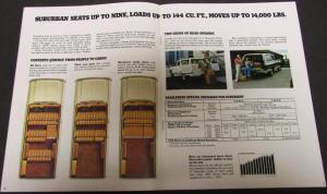 1974 Chevrolet Suburban Truck Dealer Color Sales Brochure Original